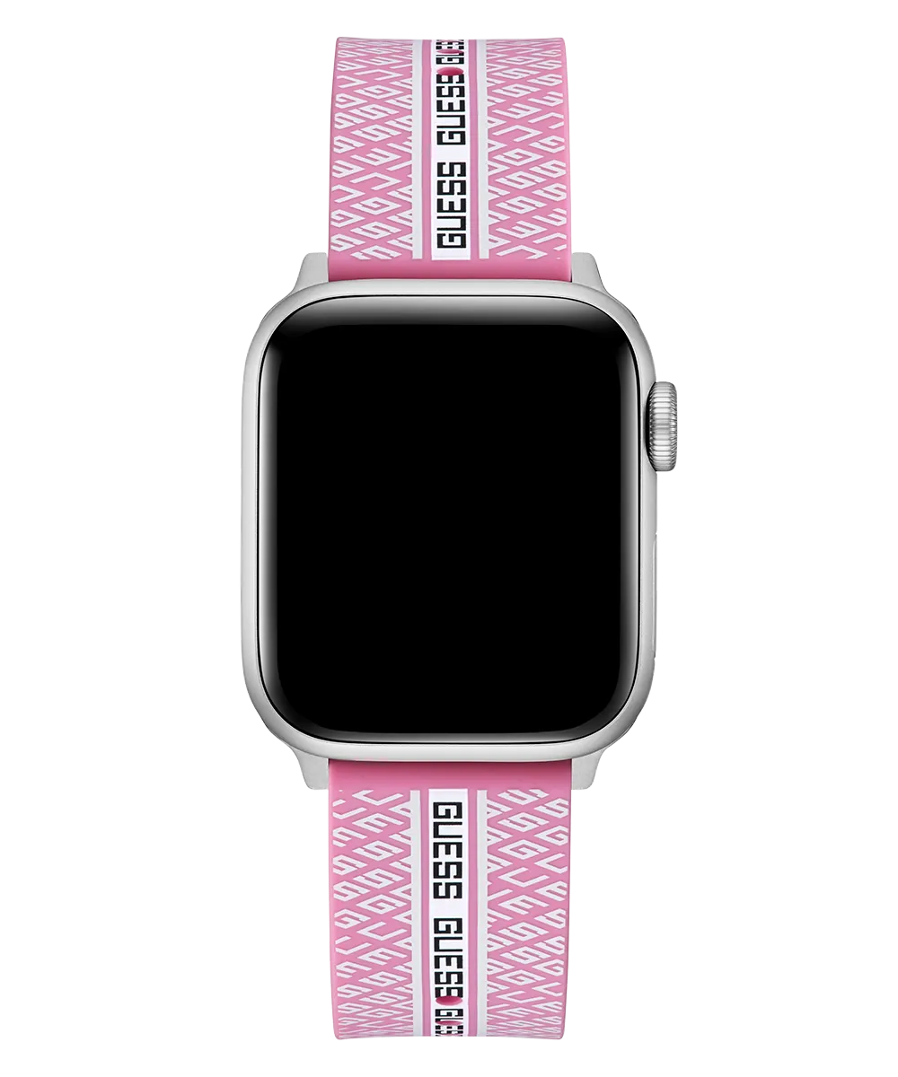 Guess Womens Silicone Watches GUESS Logo Silicone Band for Apple 38-40 mm Watch