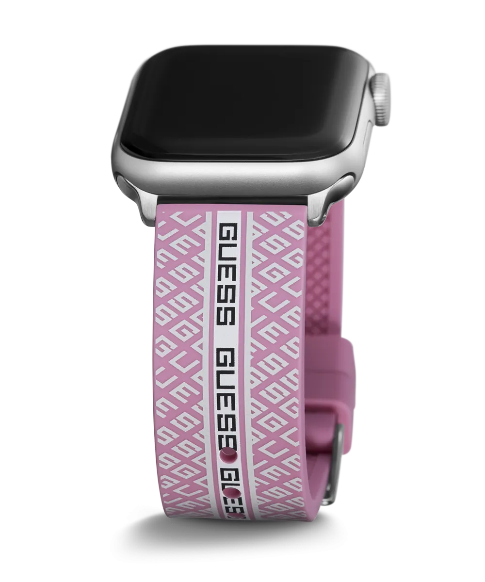 Guess Womens Silicone Watches GUESS Logo Silicone Band for Apple 38-40 mm Watch
