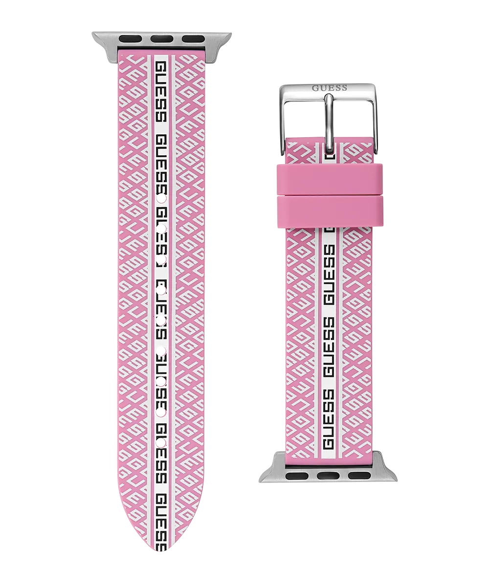 Guess Womens Silicone Watches GUESS Logo Silicone Band for Apple 38-40 mm Watch