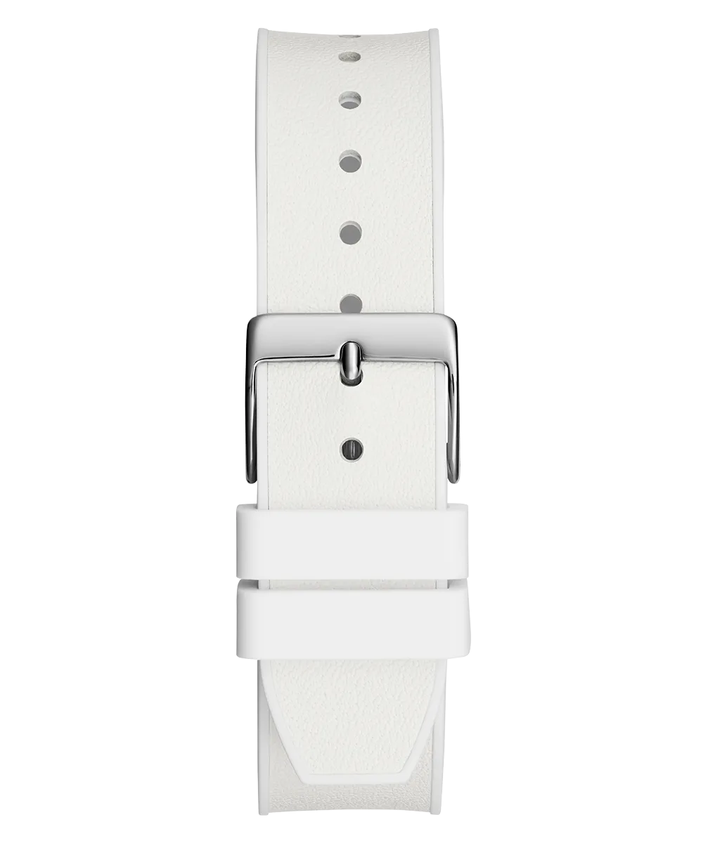 Guess Womens/Mens Silver Watches 40th Anniversary Special Edition GUESS Ladies White Silver Tone Multi-function Watch