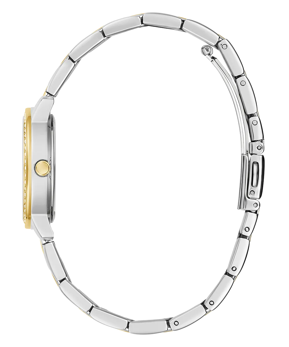 Guess Womens/Mens Silver Watches GUESS Ladies Silver Tone/Gold Tone Analog Watch