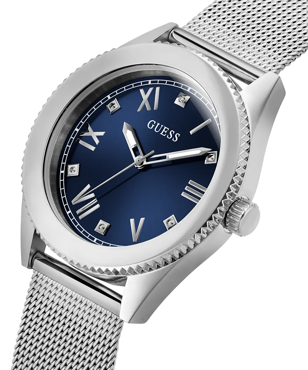 Guess Womens/Mens Silver Watches GUESS Mens Silver Tone Analog Watch