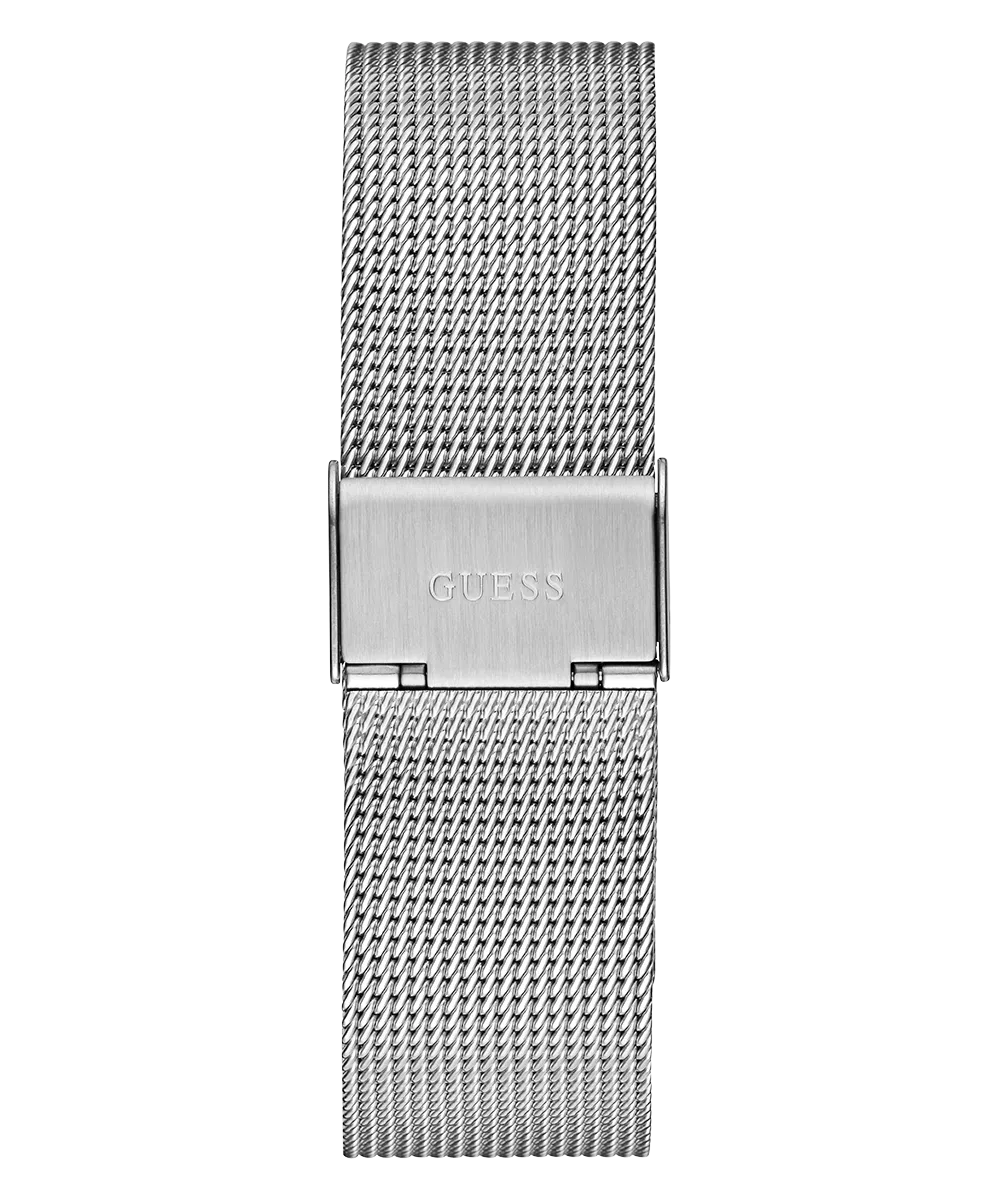 Guess Womens/Mens Silver Watches GUESS Mens Silver Tone Silver Analog Watch