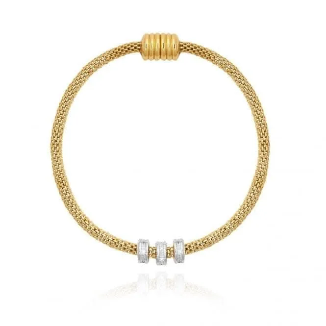 Halo Gold Silver Venetian Chain Bracelet 4049 Joma Jewellery