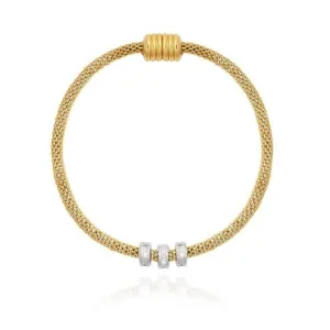 Halo Gold Silver Venetian Chain Bracelet 4049 Joma Jewellery