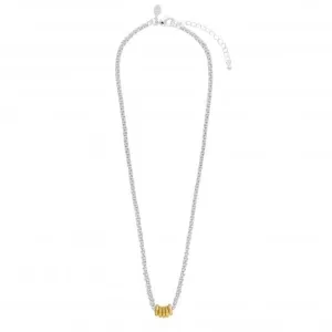 Halo Silver And Gold Link 40cm   5cm Extender Necklace 4521 Joma Jewellery
