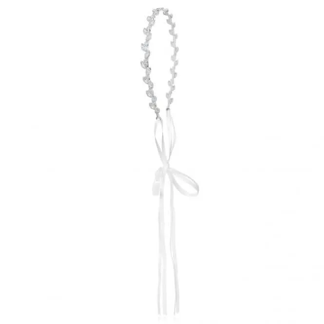 Happy Ever After Hair Accessories Silver Zirconia Leaf Hair Crown 3684 Joma Jewellery