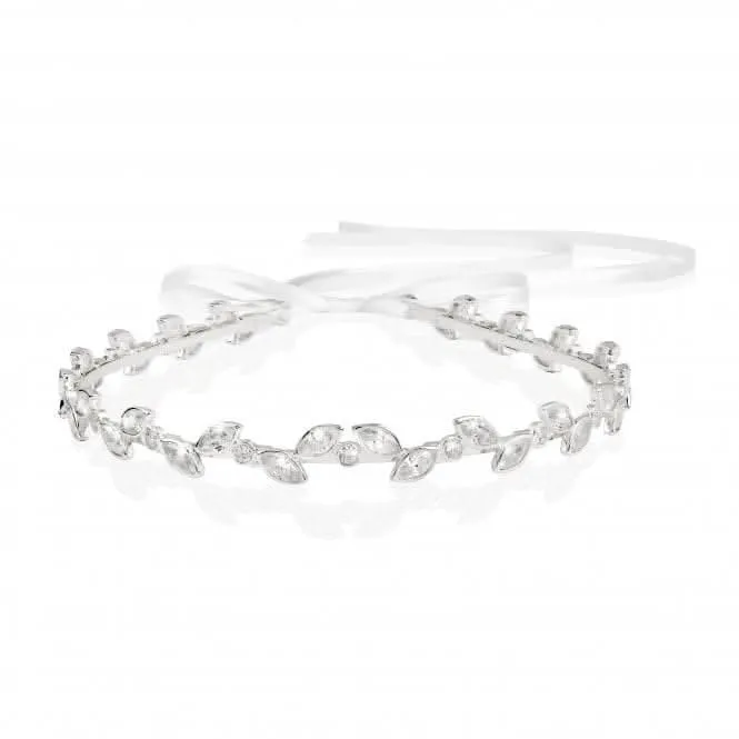 Happy Ever After Hair Accessories Silver Zirconia Leaf Hair Crown 3684 Joma Jewellery