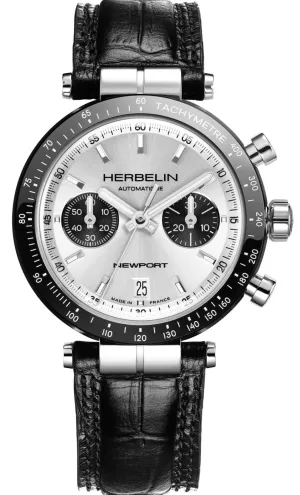 Herbelin Watches Herbelin Newport Heritage Chronograph Bi-Compax Panda Watch