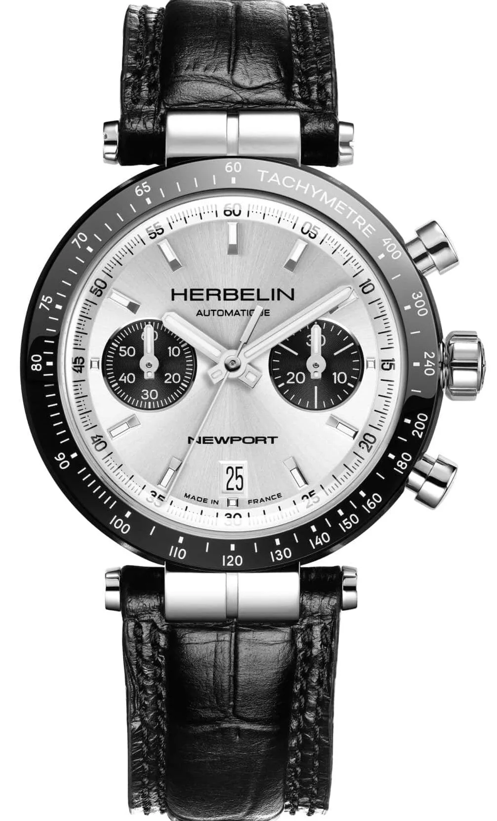 Herbelin Watches Herbelin Newport Heritage Chronograph Bi-Compax Panda Watch