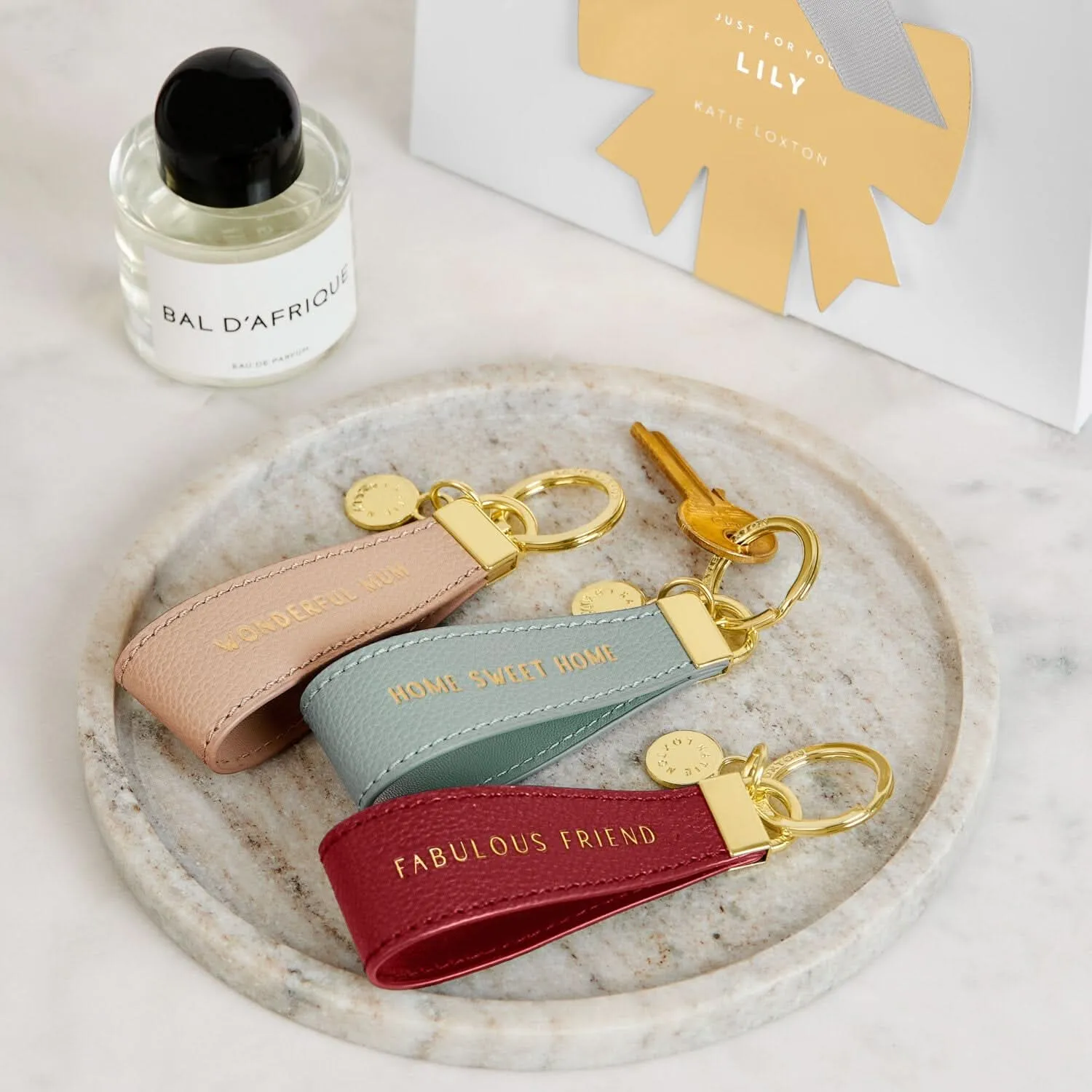 Katie Loxton Sentiment "Wonderful Mum" Loop Keyring KLB3784 Katie Loxton Jewelry And Accessories