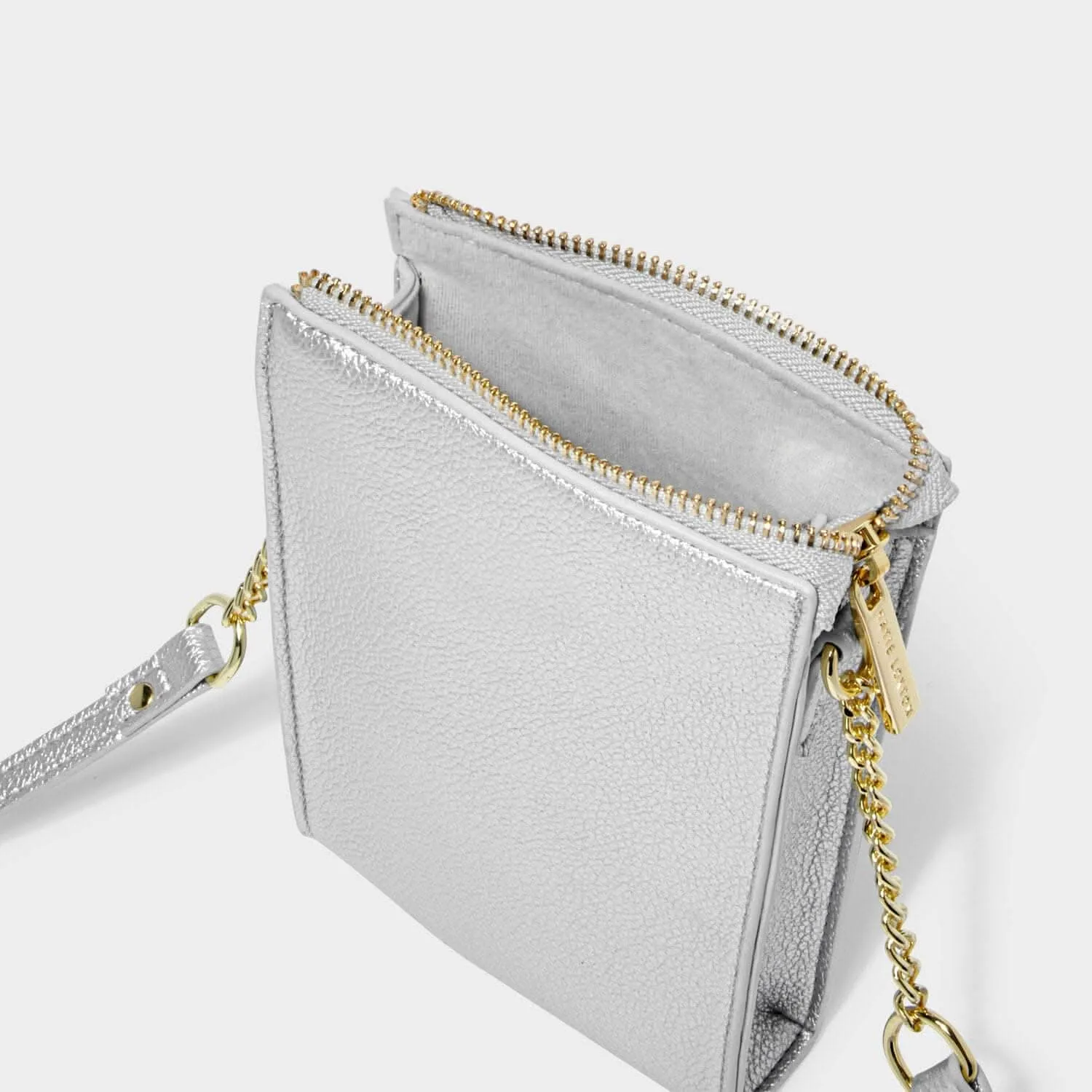 Katie Loxton Silver Zana Slim Crossbody Bag KLB3673 Katie Loxton Jewelry And Accessories