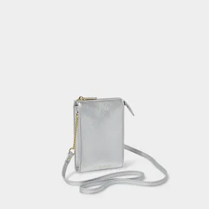 Katie Loxton Silver Zana Slim Crossbody Bag KLB3673 Katie Loxton Jewelry And Accessories