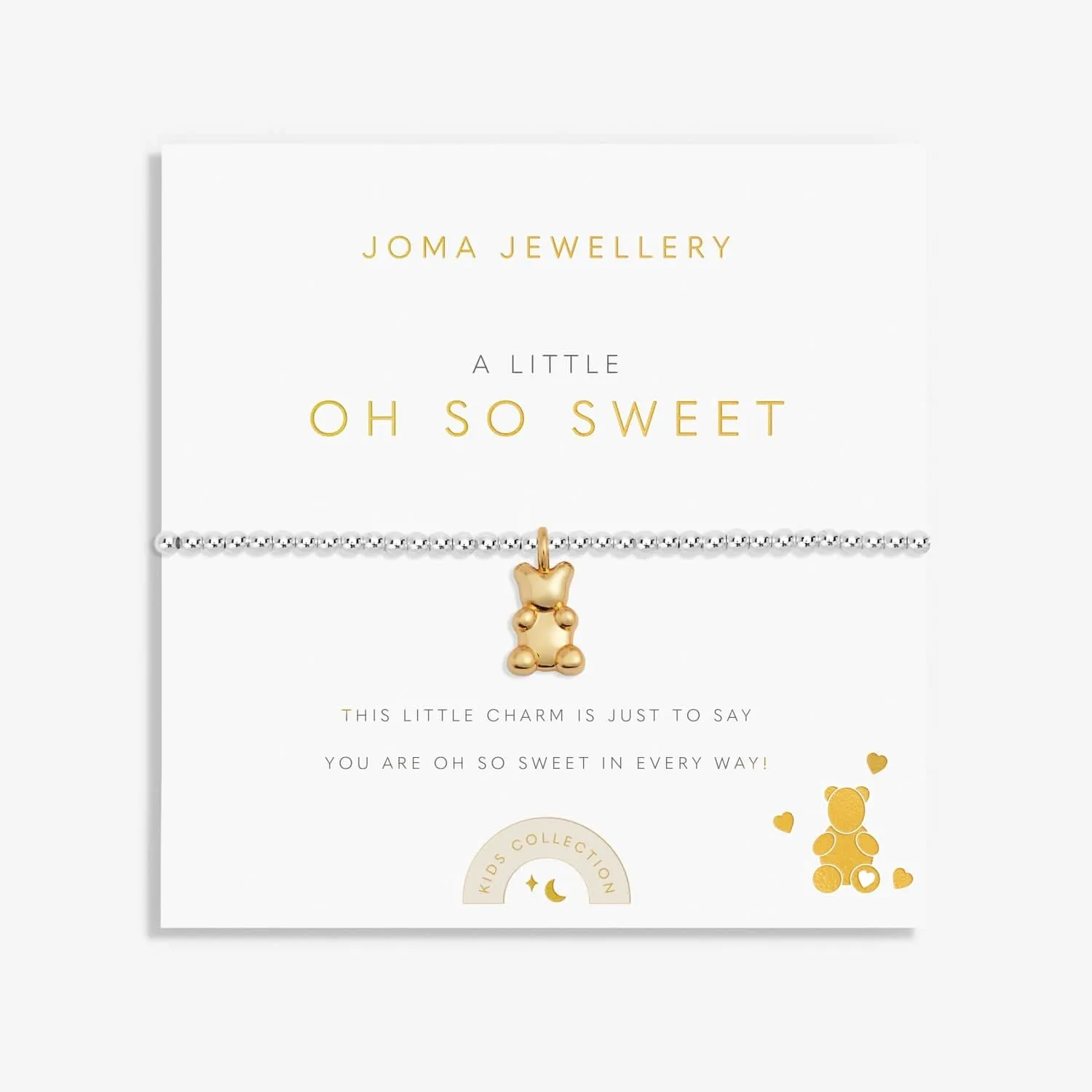 Kids A Little Oh So Sweet Silver Gold Plated Bracelet C773 Joma Jewellery