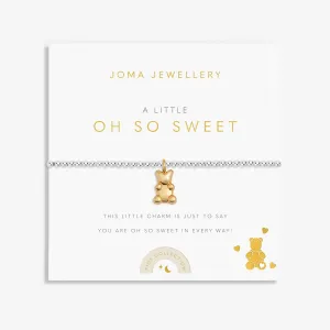 Kids A Little Oh So Sweet Silver Gold Plated Bracelet C773 Joma Jewellery
