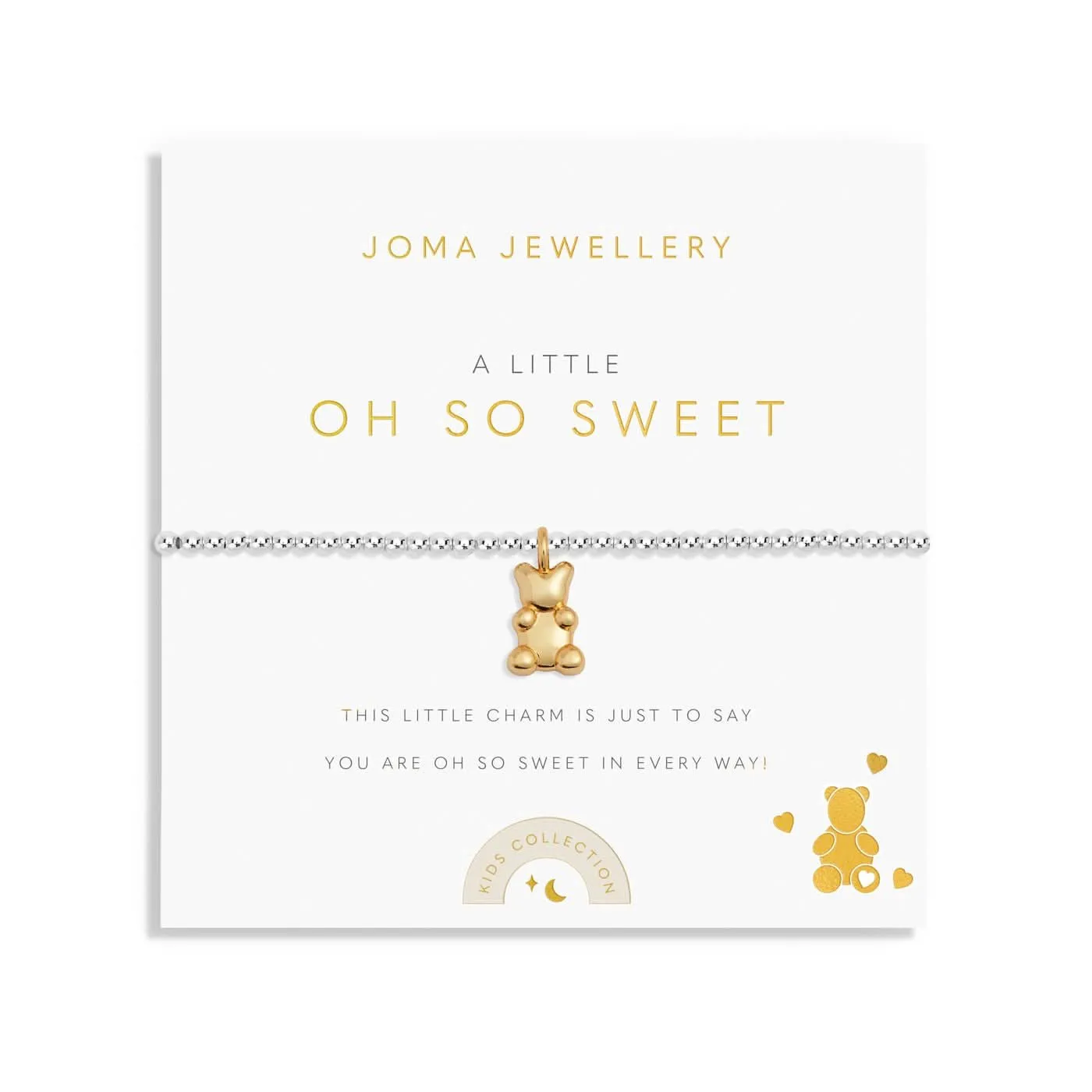 Kids A Little Oh So Sweet Silver Gold Plated Bracelet C773 Joma Jewellery