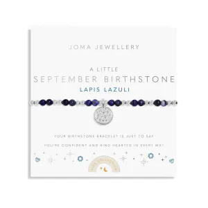 Kids A Little September Birthstone Silver Plated Bracelet C790 Joma Jewellery