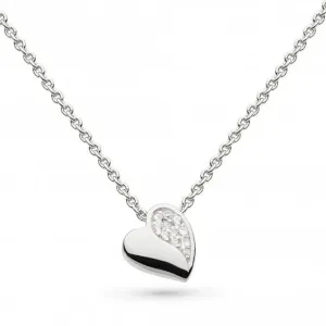 Kit Heath Miniature Sparkle Zirconia Sweet Heart 17" Necklace 90032CZ Kit Heath Jewelry And Accessories