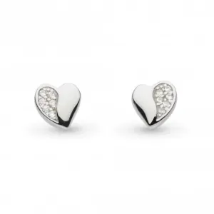 Kit Heath Miniature Sparkle Zirconia Sweet Heart Earrings 40032CZ Kit Heath Jewelry And Accessories