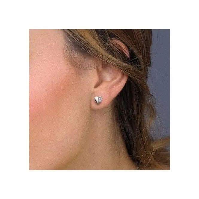 Kit Heath Miniature Sparkle Zirconia Sweet Heart Earrings 40032CZ Kit Heath Jewelry And Accessories