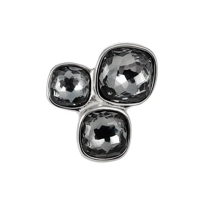 Ladies Grey Faceted Crystal Ring Unode50 Jewelry And Accessories