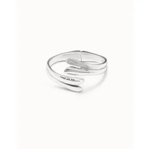 Leaf Me Alone Silver Metal Bracelet Unode50 Jewelry And Accessories