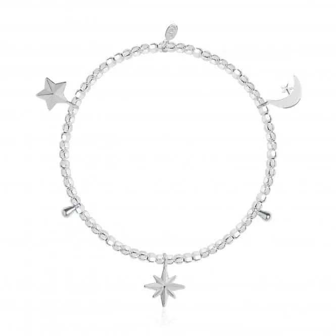 Life's A Charm Magical Moments Silver Charm 17.5cm Stretch Bracelet 3900 Joma Jewellery