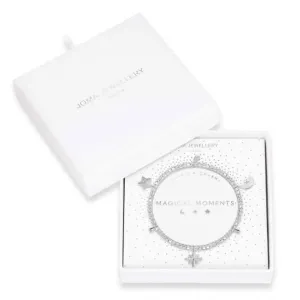 Life's A Charm Magical Moments Silver Charm 17.5cm Stretch Bracelet 3900 Joma Jewellery