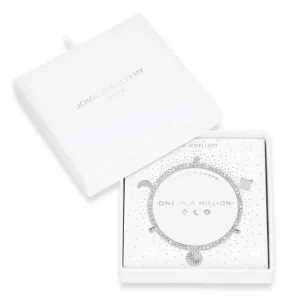 Life's A Charm One In A Million Silver Charm 17.5cm Stretch Bracelet 3899 Joma Jewellery
