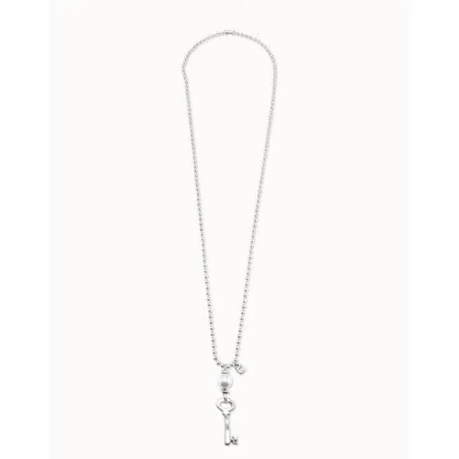 Llavestruz White Metal Pearl Shell Necklace Unode50 Jewelry And Accessories