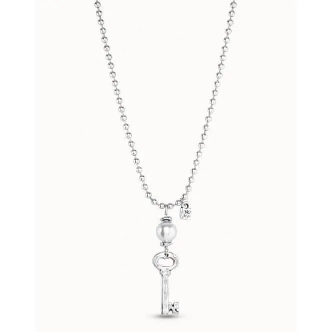 Llavestruz White Metal Pearl Shell Necklace Unode50 Jewelry And Accessories