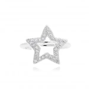 Lucia Lustre Star Organic Pave Ring 4811 Joma Jewellery