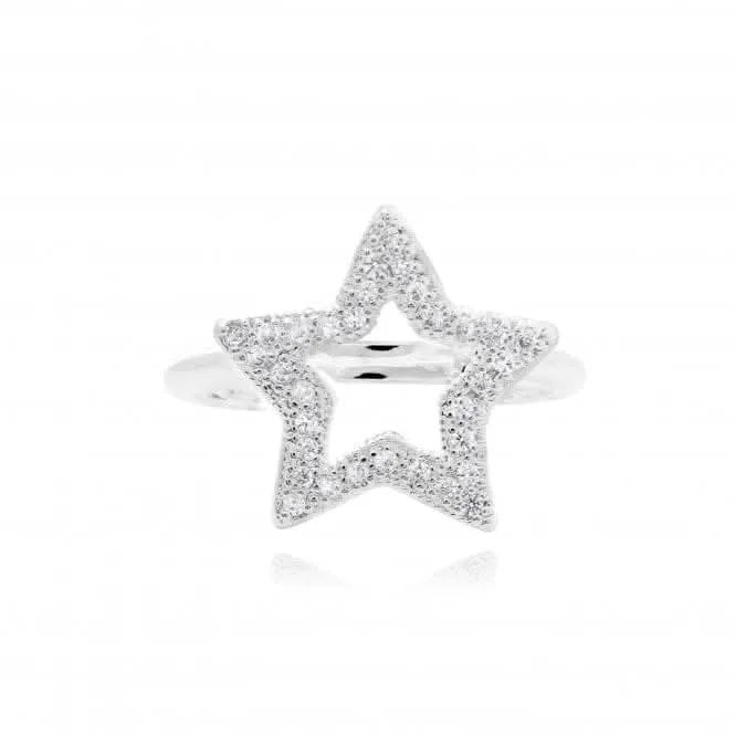 Lucia Lustre Star Organic Pave Ring 4811 Joma Jewellery
