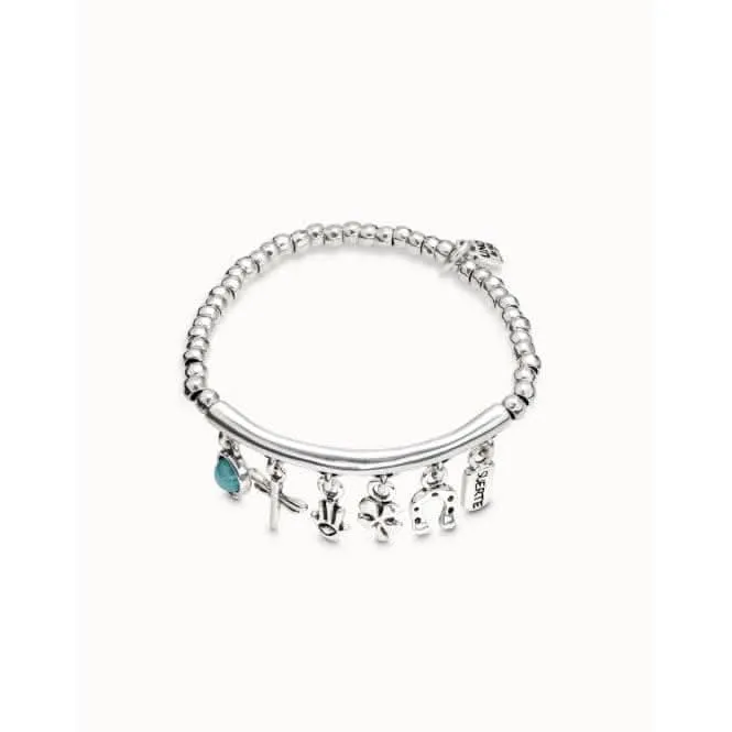 Luckykeys Turquoise Metal Natural Stone Bracelet Unode50 Jewelry And Accessories