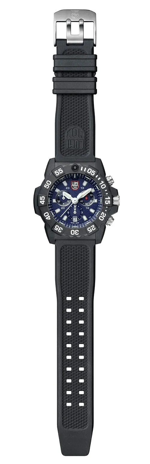 Luminox Navy SEAL Chronograph CARBONOX Blue Dial Black Rubber Strap Date Divers Quartz Mens Watch XS.3583 Luminox Watches
