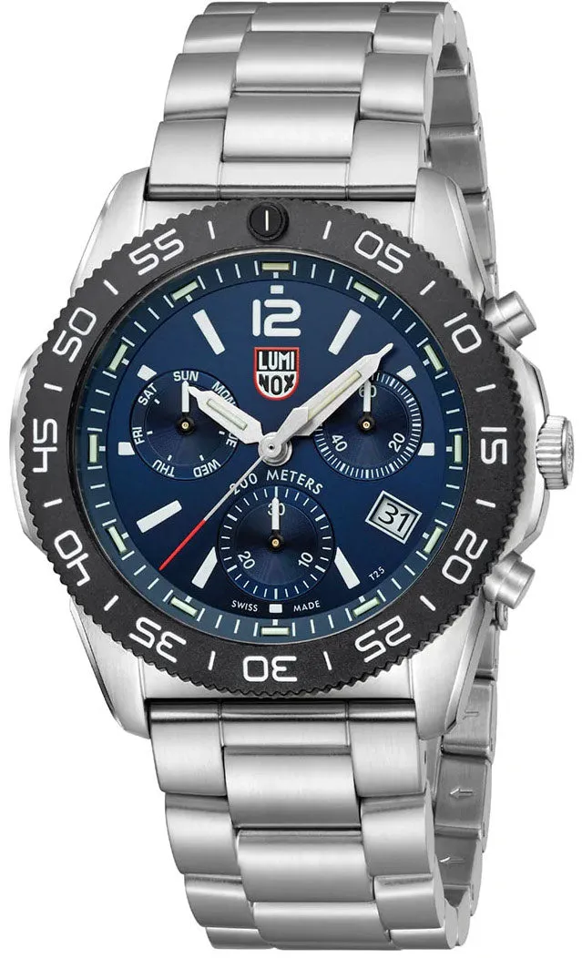 Luminox Watches Luminox Sea Pacific Diver 3140 Black Blue Bracelet Watch