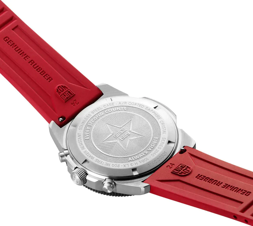 Luminox Watches Luminox Sea Pacific Diver Chronograph 3140 Black Red Watch