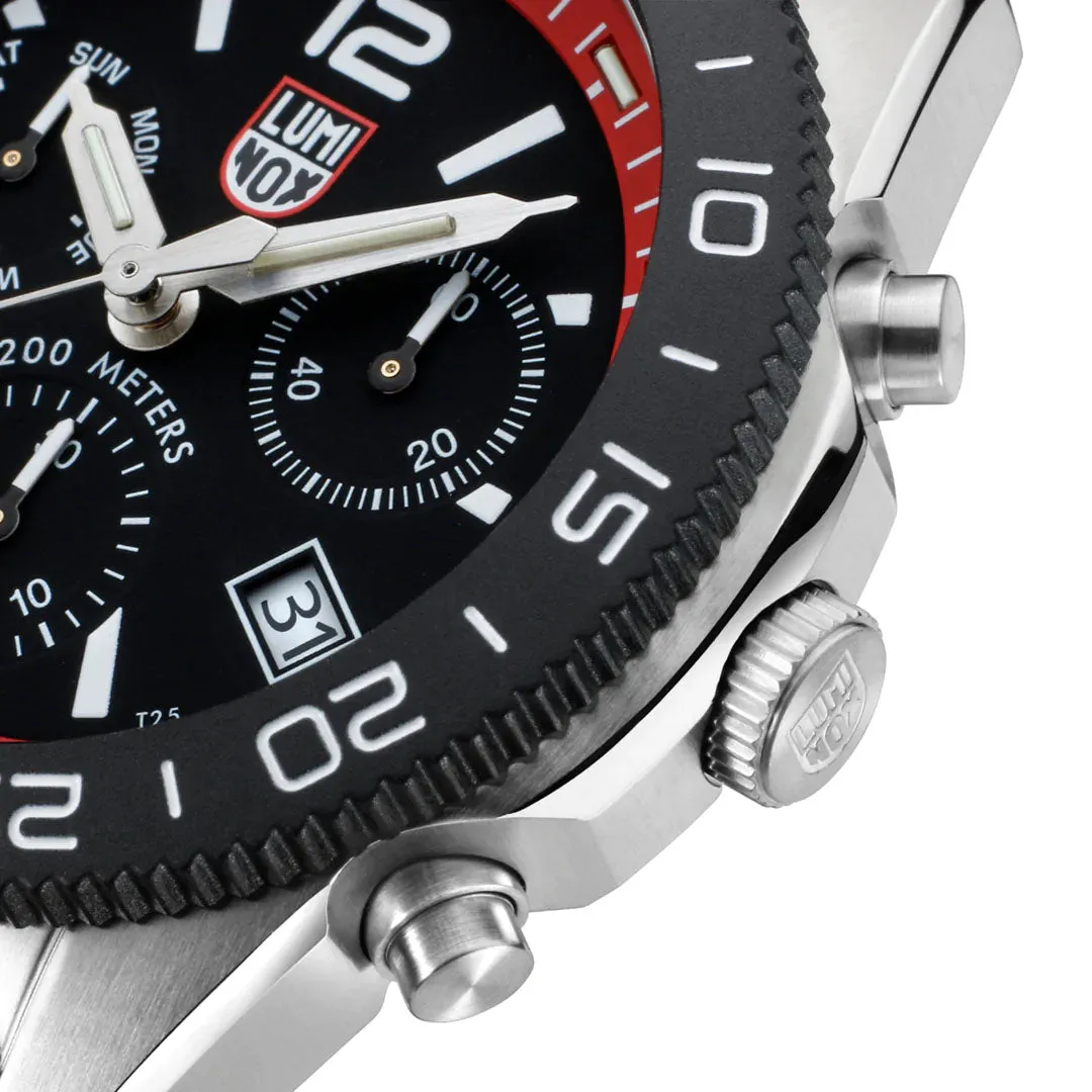 Luminox Watches Luminox Sea Pacific Diver Chronograph 3140 Black Red Watch
