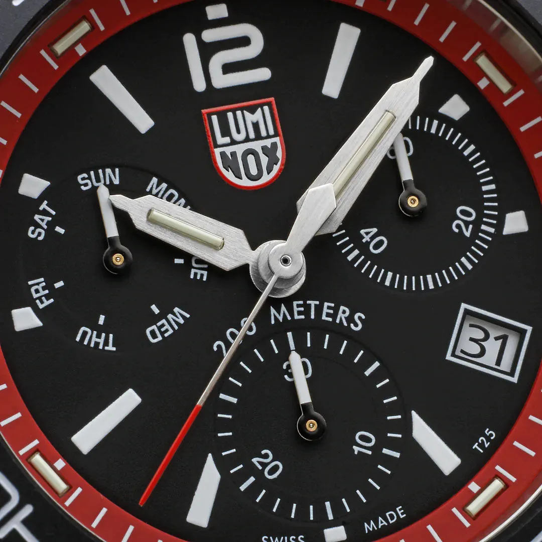 Luminox Watches Luminox Sea Pacific Diver Chronograph 3140 Black Red Watch