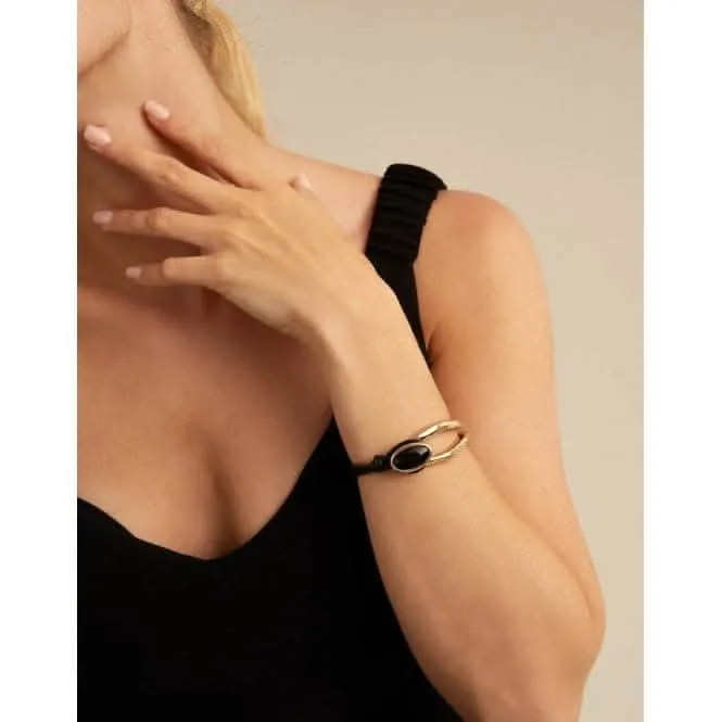 Madame Black Metal Faceted Crystal Bracelet Unode50 Jewelry And Accessories