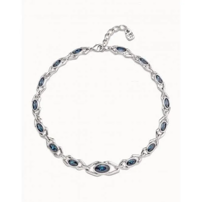 Madame Blue Faceted Crystal Necklace Unode50 Jewelry And Accessories