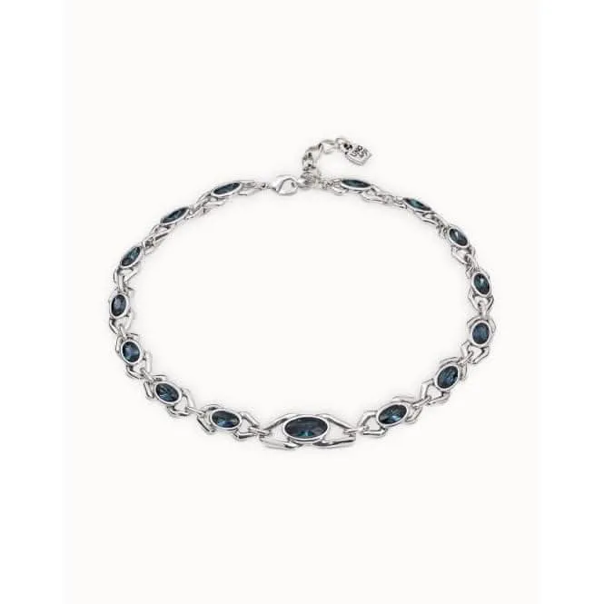 Madame Blue Faceted Crystal Necklace Unode50 Jewelry And Accessories