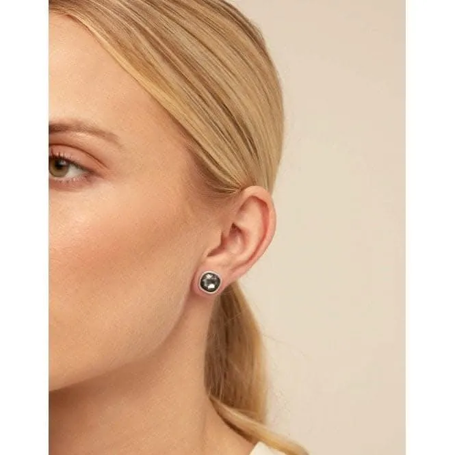 Mademoiselle Grey Faceted Crystal Earrings PEN0790MTLGRS0U Unode50 Jewelry And Accessories