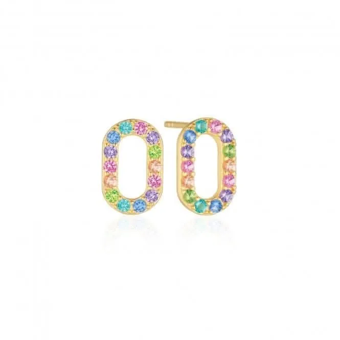 Multicoloured Zirconia Capizzi Earrings SJ-E42208-XCZ-YG Sif Jakobs Jewellery