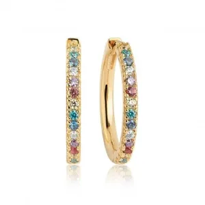 Multicoloured Zirconia Ellera Grande Earrings SJ-E2869-XCZ(YG) Sif Jakobs Jewellery