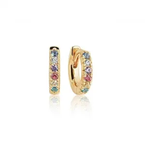 Multicoloured Zirconia Ellera Piccolo Earrings SJ-E1066-XCZ(YG) Sif Jakobs Jewellery
