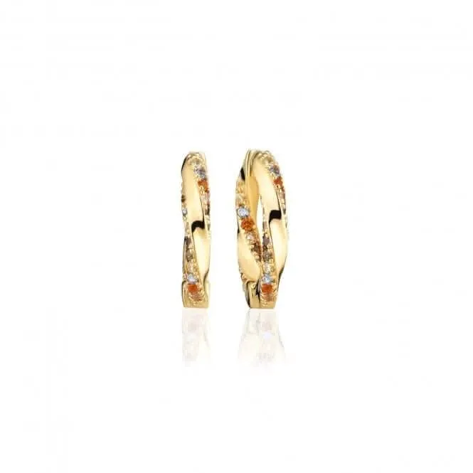 Multicoloured Zirconia Ferrara Medio Earrings SJ-E12109-ACZ-SG Sif Jakobs Jewellery