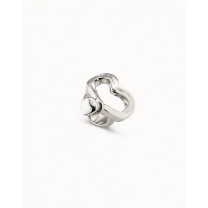 Nailed Heart Silver Metal Ring Unode50 Jewelry And Accessories