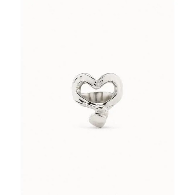 Nailed Heart Silver Metal Ring Unode50 Jewelry And Accessories