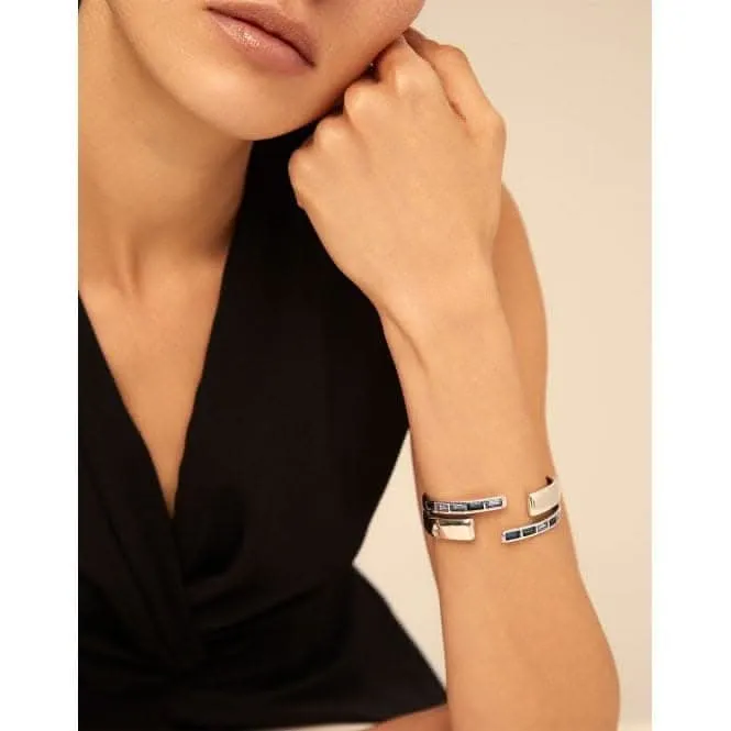 Nightbird Wrap " Blue Faceted Crystal Bracelet Unode50 Jewelry And Accessories
